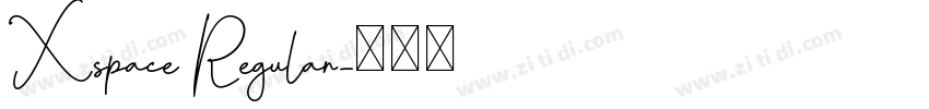 Xspace Regular字体转换